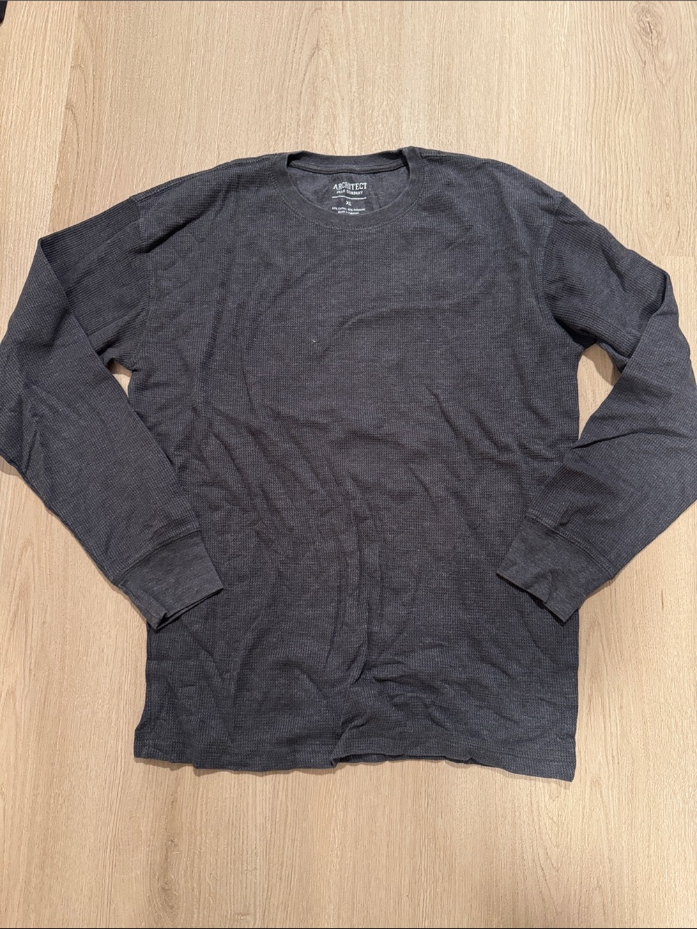Men's Thermal Long Sleeve Shirt - Charcoal